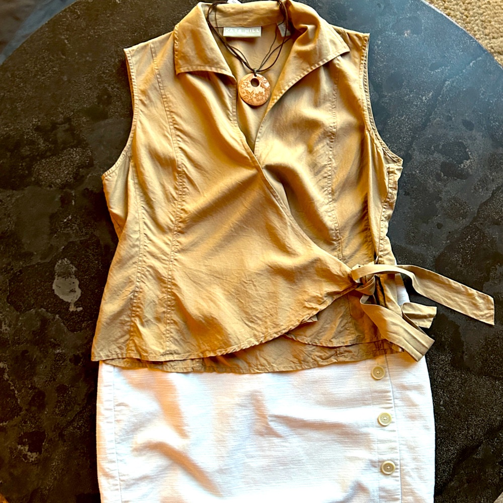 Kate Hill Wrap Top - Size 14P